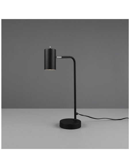 Lámpara de sobremesa minimalista MARLEY bombilla excl. 1x GU10 max. 5W IP20 Negro