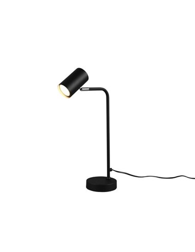 Lámpara de sobremesa minimalista MARLEY bombilla excl. 1x GU10 max. 5W IP20 Negro
