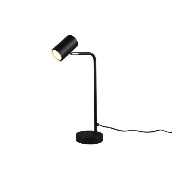 Lámpara de sobremesa minimalista MARLEY bombilla excl. 1x GU10 max. 5W IP20 Negro