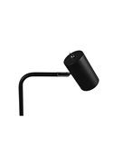 Lámpara de sobremesa minimalista MARLEY bombilla excl. 1x GU10 max. 5W IP20 Negro