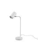 Lampe de table flexo minimaliste MARLEY, ampoule exclue. 1x GU10 max. 5W IP20 Blanc