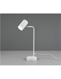 Lampe de table flexo minimaliste MARLEY, ampoule exclue. 1x GU10 max. 5W IP20 Blanc 2
