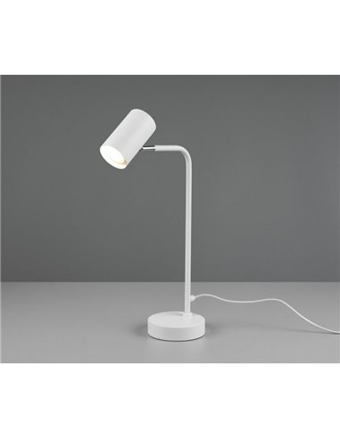Lámpara de sobremesa MARLEY flexo minimalista, bombilla excl. 1x GU10 max. 5W IP20 Blanco