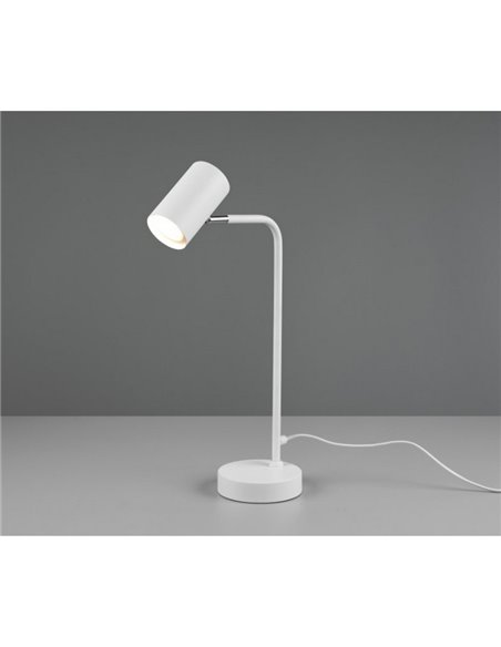 Lámpara de sobremesa MARLEY flexo minimalista, bombilla excl. 1x GU10 max. 5W IP20 Blanco