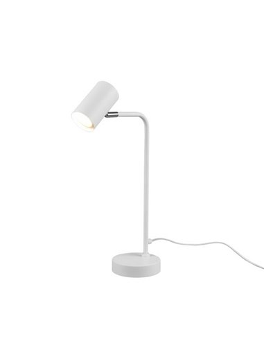 Lampe de table flexo minimaliste MARLEY, ampoule exclue. 1x GU10 max. 5W IP20 Blanc