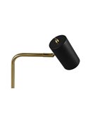 Lámpara de sobremesa minimalista MARLEY bombilla excl. 1x GU10 max. 5W IP20 Negro-Oro