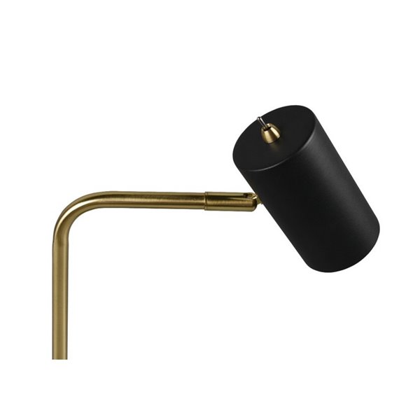 Lámpara de sobremesa minimalista MARLEY bombilla excl. 1x GU10 max. 5W IP20 Negro-Oro