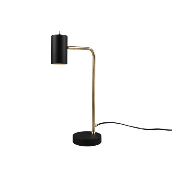 Lámpara de sobremesa minimalista MARLEY bombilla excl. 1x GU10 max. 5W IP20 Negro-Oro