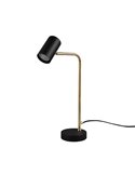 Lámpara de sobremesa minimalista MARLEY bombilla excl. 1x GU10 max. 5W IP20 Negro-Oro