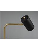 Lámpara de sobremesa minimalista MARLEY bombilla excl. 1x GU10 max. 5W IP20 Negro-Oro