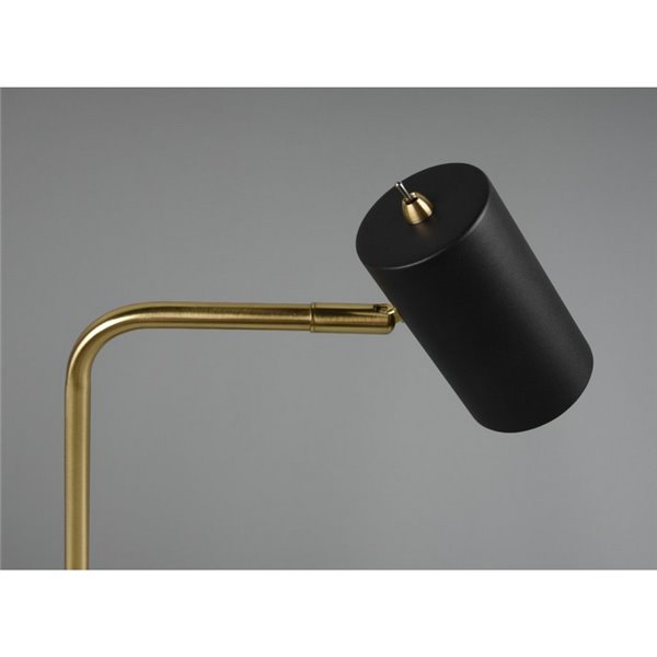 Lámpara de sobremesa minimalista MARLEY bombilla excl. 1x GU10 max. 5W IP20 Negro-Oro