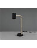 Lámpara de sobremesa minimalista MARLEY bombilla excl. 1x GU10 max. 5W IP20 Negro-Oro