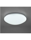 Luminária de teto LED 38cm LUKIDA 18W 2000lm, função de memória 3000 - 6000K e luz noturna IP20 Branca
