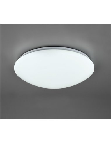 Plafonnier LED 38cm LUKIDA 18W 2000lm, 3000 - 6000K fonction mémoire et veilleuse IP20 Blanc