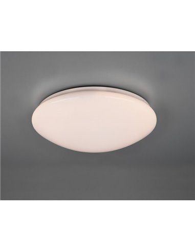 Plafonnier LED 38cm LUKIDA 18W 2000lm, 3000 - 6000K fonction mémoire et veilleuse IP20 Blanc