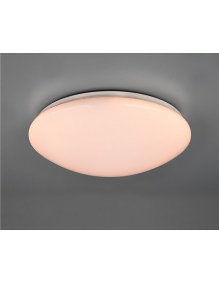 Plafonnier LED 38cm LUKIDA 18W 2000lm, 3000 - 6000K fonction mémoire et veilleuse IP20 Blanc