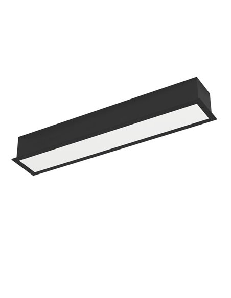 Aplique/Plafón LED empotrable SALITTA, para exterior 9W 1080Lm, luz cálida 3000K, 40cm de largo, IP65