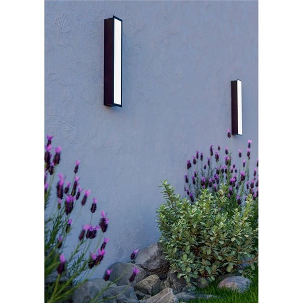 Luminária de embutir na parede/teto SALITTA LED, para uso externo, 9W 1080Lm, luz quente 3000K, 40cm de comprimento, IP65