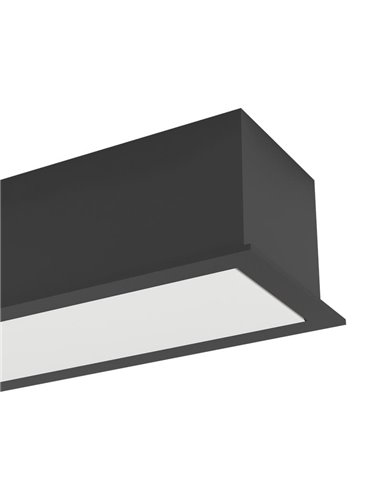 Aplique/Plafón LED empotrable SALITTA, para exterior 9W 1080Lm, luz cálida 3000K, 40cm de largo, IP65