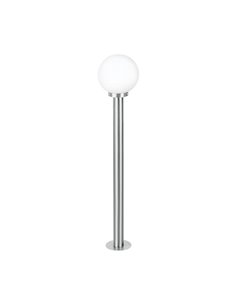 Baliza para exterior NISIA, estructura en acero inoxidable 1m altura tulipa redonda Ø20cm, E27, IP44