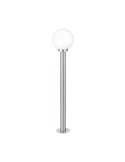 Baliza para exterior NISIA, estructura en acero inoxidable 1m altura tulipa redonda Ø20cm, E27, IP44