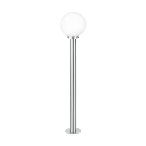 Baliza para exterior NISIA, estructura en acero inoxidable 1m altura tulipa redonda Ø20cm, E27, IP44