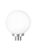 Baliza para exterior NISIA, estructura en acero inoxidable 1m altura tulipa redonda Ø20cm, E27, IP44