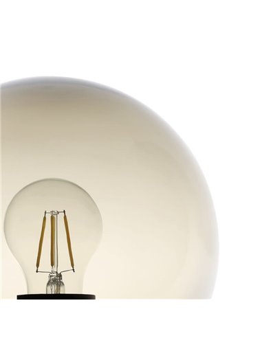 Aplique de exterior TAVERNA, con estructura de acero negro y cúpula de plástico negro transparente, E27, IP44