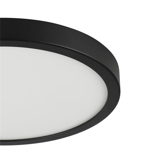 Plafón LED para exterior redondo ARGOLIS 2, negro 20,5W 2400Lm 3000K, Ø285mm, IP44
