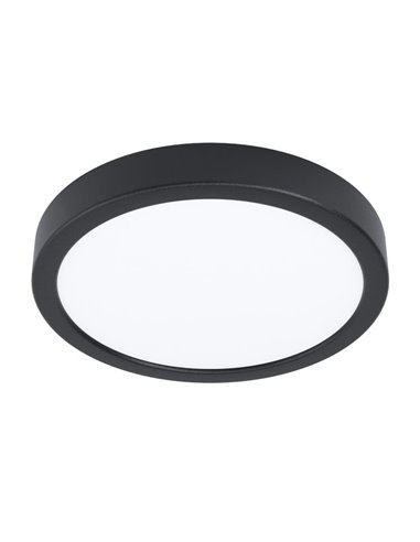 Plafón LED para exterior redondo ARGOLIS 2, negro 20,5W 2400Lm 3000K, Ø285mm, IP44