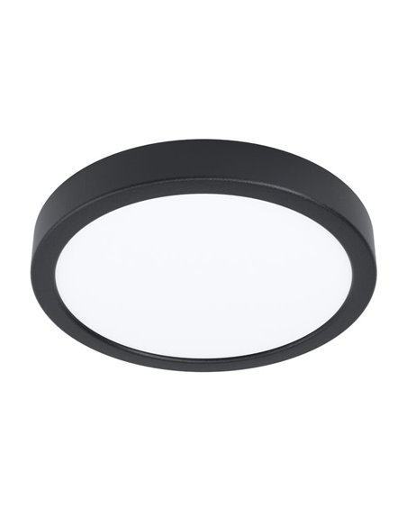 Plafón LED para exterior redondo ARGOLIS 2, negro 20,5W 2400Lm 3000K, Ø285mm, IP44