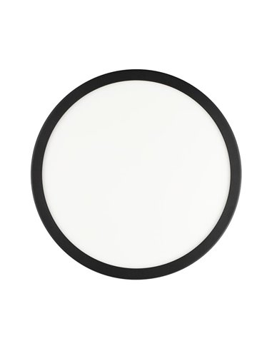 Plafón LED para exterior redondo ARGOLIS 2, negro 20,5W 2400Lm 3000K, Ø285mm, IP44