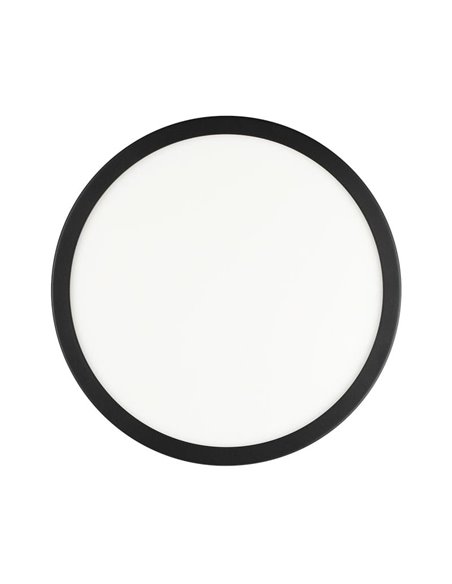 Plafón LED para exterior redondo ARGOLIS 2, negro 20,5W 2400Lm 3000K, Ø285mm, IP44