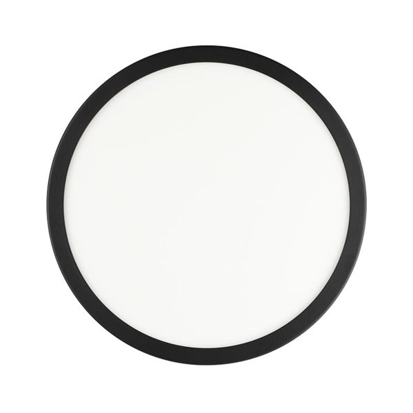 Plafón LED para exterior redondo ARGOLIS 2, negro 20,5W 2400Lm 3000K, Ø285mm, IP44