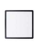 Plafón LED de exterior cuadrado negro ARGOLIS 2, para exterior 2400Lm 3000K, IP44