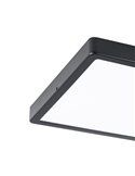 Plafón LED de exterior cuadrado negro ARGOLIS 2, para exterior 2400Lm 3000K, IP44