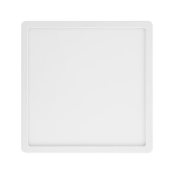 Plafonnier d'extérieur carré LED blanc ARGOLIS 2, 2400 Lm 3000 K, IP44