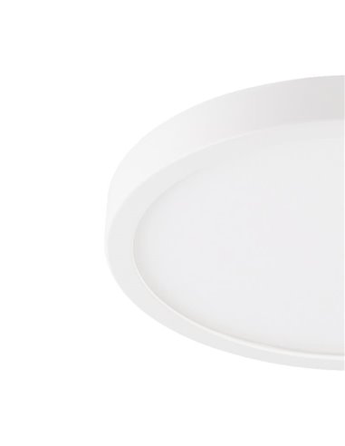 Plafón LED redondo blanco ARGOLIS 2 para exterior Ø285mm, 2400Lm 3000K, IP44