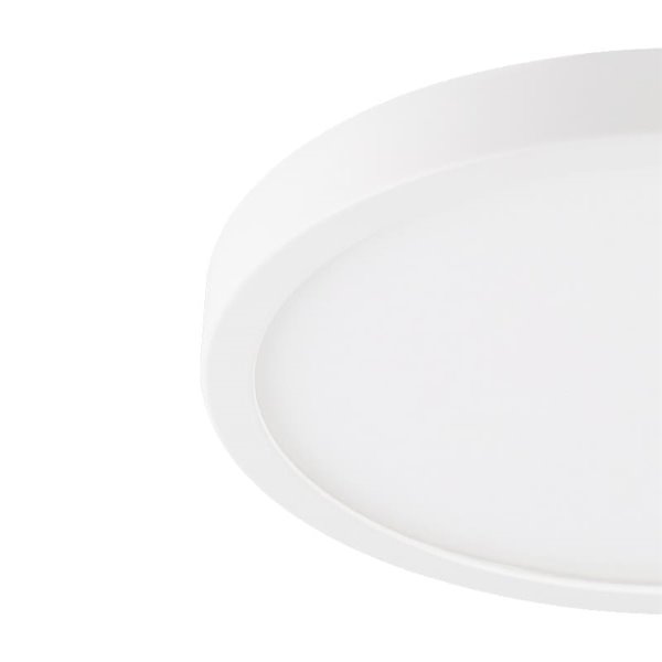 Luminária de teto LED branca redonda ARGOLIS 2 para uso externo, Ø285mm, 2400Lm, 3000K, IP44