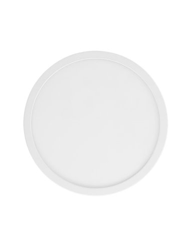 Luminária de teto LED branca redonda ARGOLIS 2 para uso externo, Ø285mm, 2400Lm, 3000K, IP44