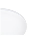 Plafonnier d'extérieur LED rond blanc RONCO, Ø22cm, 8W, 800Lm, 3000K, IP44