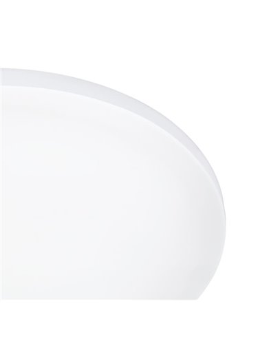 Luminária de teto LED redonda branca RONCO para exterior, Ø22cm, 8W, 800Lm, 3000K, IP44