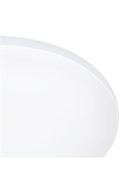 Plafonnier d'extérieur LED rond blanc RONCO, Ø22cm, 8W, 800Lm, 3000K, IP44