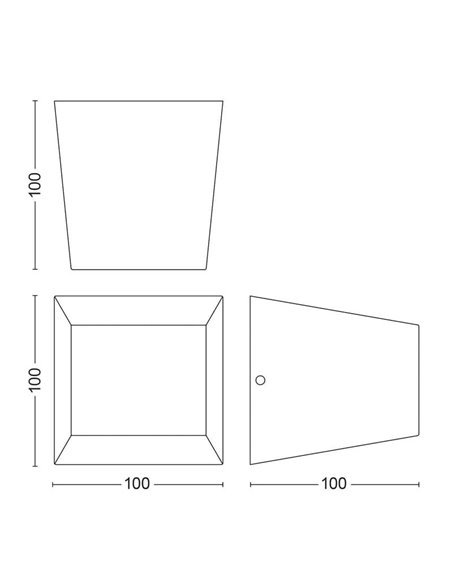 Aplique LED de pared exterior con 2 luces ALIX, ultraeficiente 4.3W 2700K