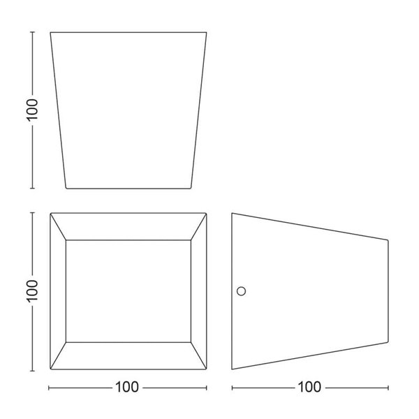 Aplique LED de pared exterior con 2 luces ALIX, ultraeficiente 4.3W 2700K