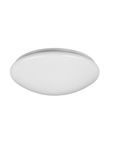 Plafonnier LED effet étoile LUKIDA 18W 2000lm, 3000-6000K, fonction mémoire et veilleuse, IP20, Blanc