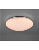 Plafón de techo LED efecto estrella LUKIDA 18W 2000lm, 3000 - 6000K función memoria y luz de noche IP20 Blanco