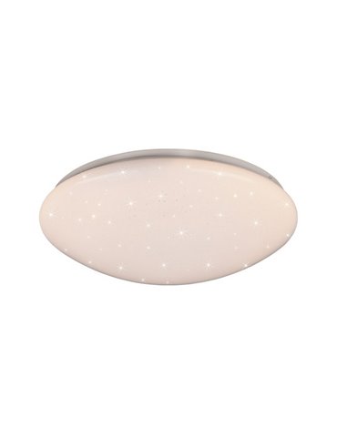 Luminária de teto LED com efeito estrela LUKIDA 18W 2000lm, 3000 - 6000K, função de memória e luz noturna, IP20, branca