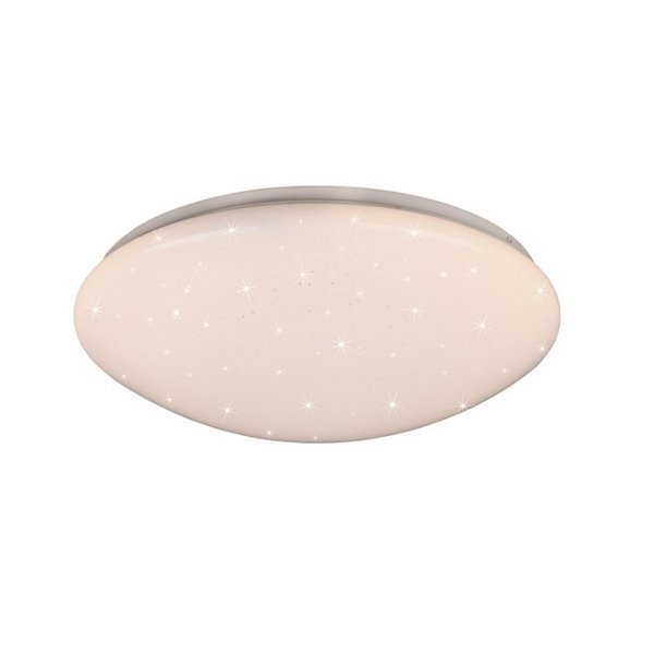 Plafón de techo LED efecto estrella LUKIDA 18W 2000lm, 3000 - 6000K función memoria y luz de noche IP20 Blanco