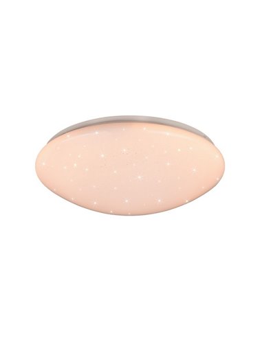 Plafón de techo LED efecto estrella LUKIDA 18W 2000lm, 3000 - 6000K función memoria y luz de noche IP20 Blanco
